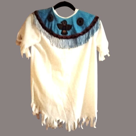 Rubies Costume Native American Style Fringe Dress Halloween Girls Medium - Picture 2 of 5